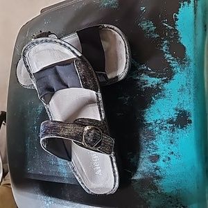 Alegria Womens Keara KEA-834 Multicolor Adjustable Strap Slide Sandals 39